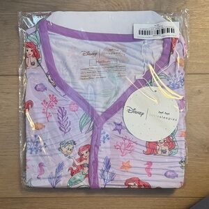 Little Sleepies Disney Part of Her World Womend Top Size M “rare”